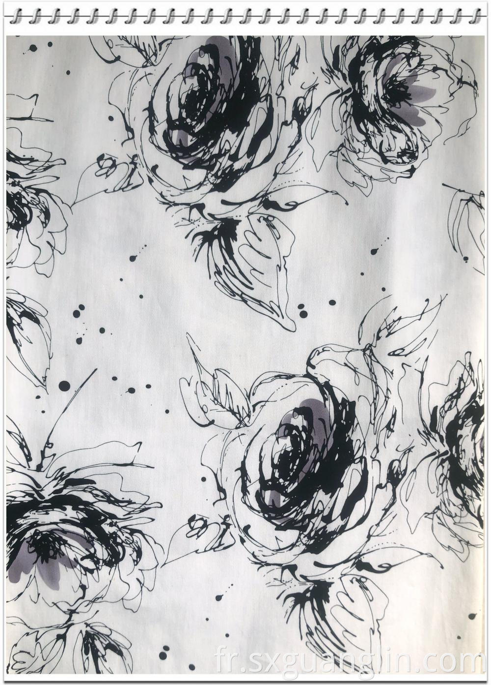 cotton sateen print fabric